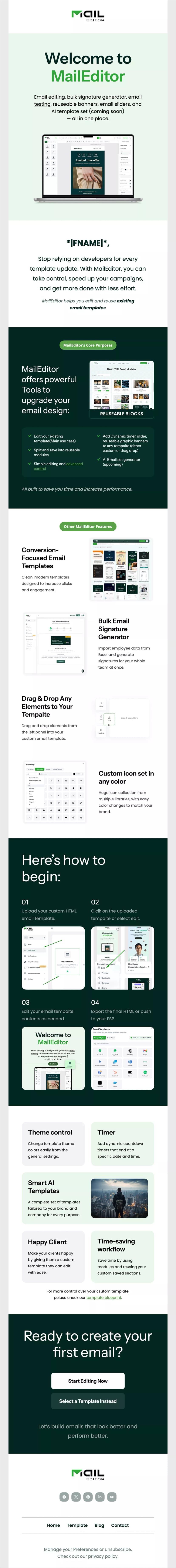 Onboarding email template