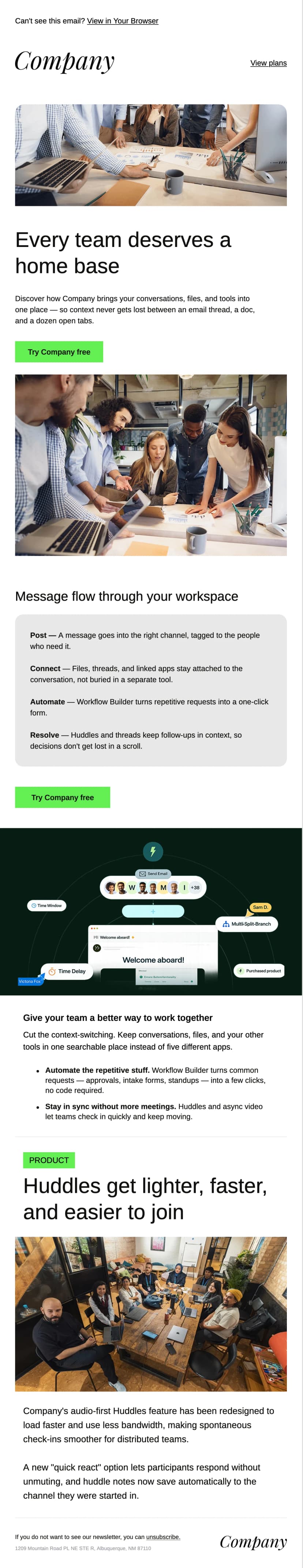 Email Newsletter Template