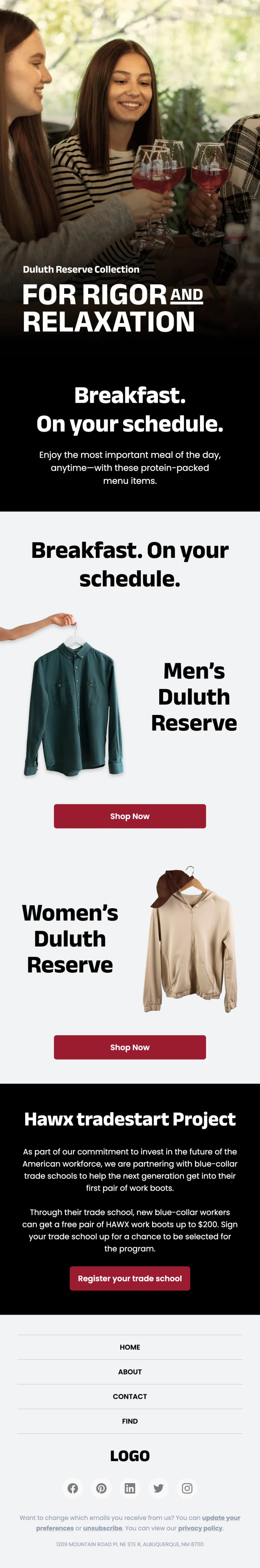 Retail Email Newsletter Template