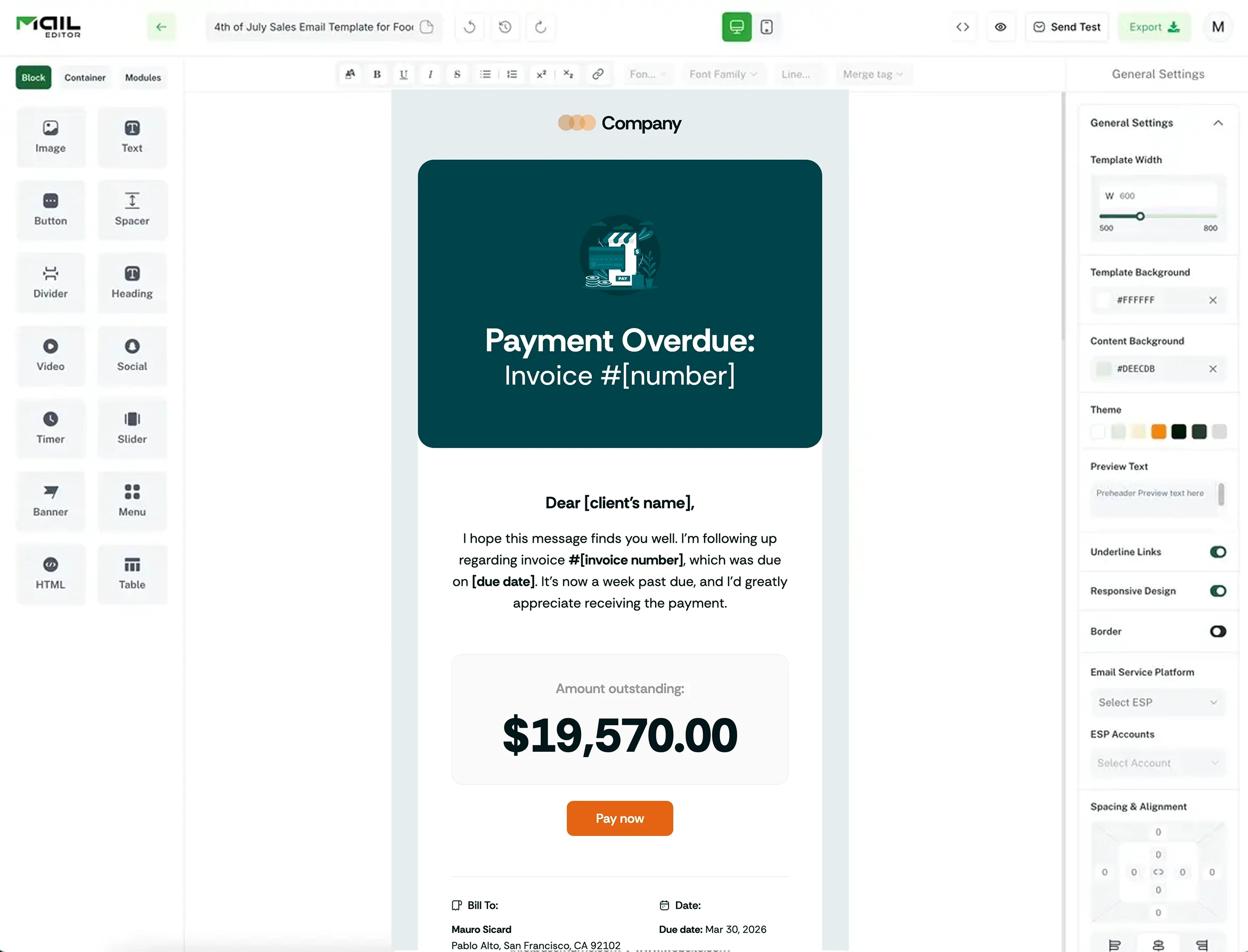 Edit Billing Emails Faster