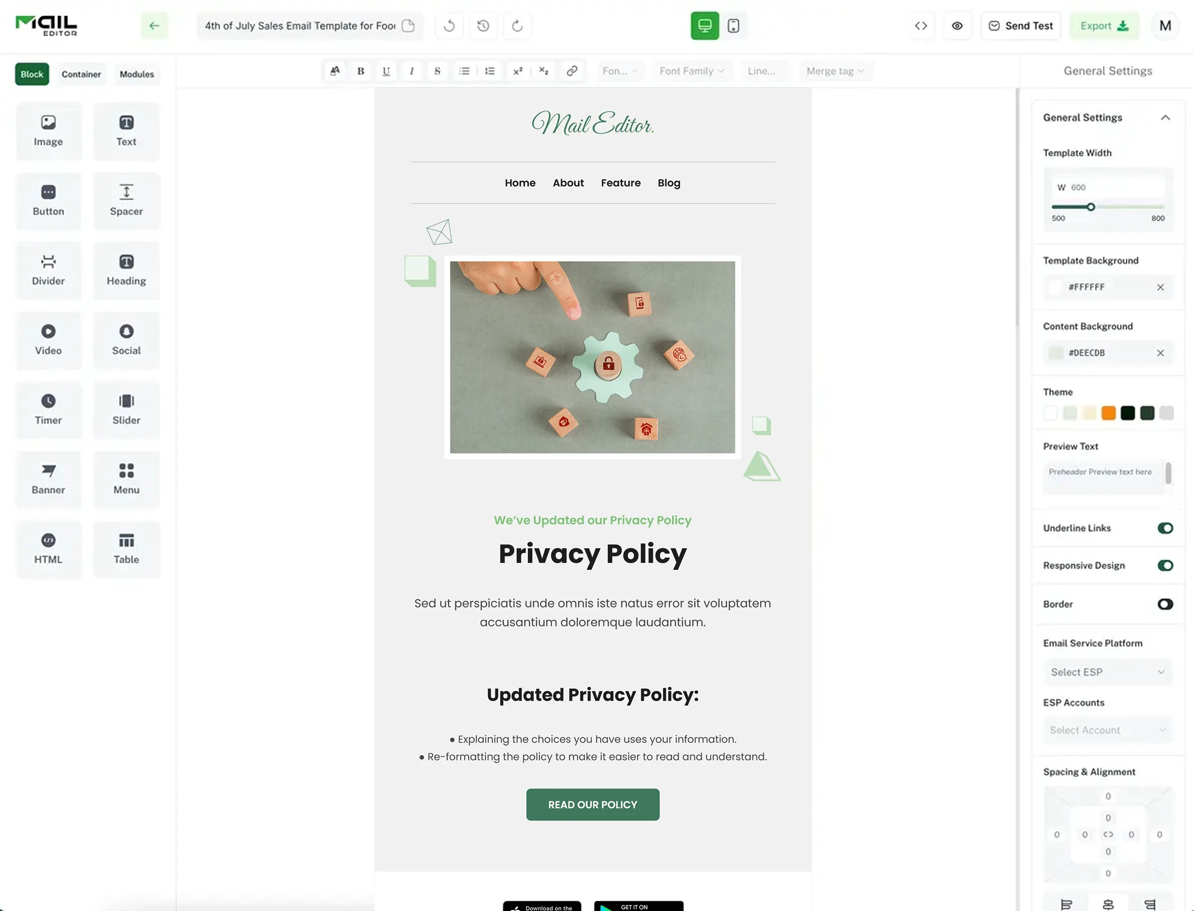 Edit Policy Update Emails Faster
