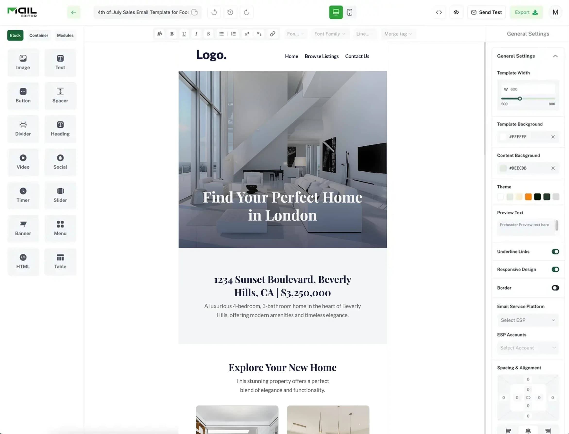Edit Property Showcase Emails Faster