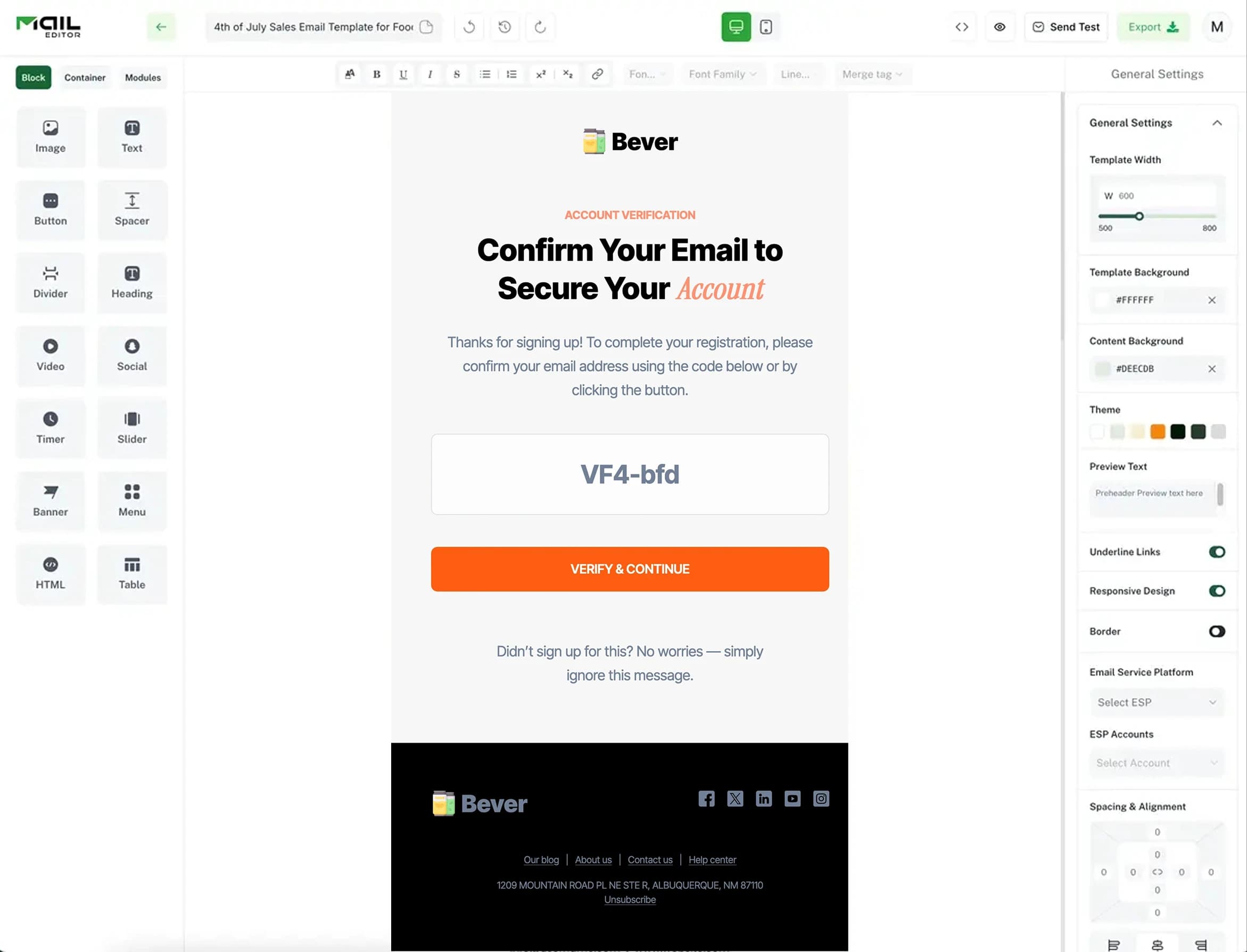 Edit Verification Emails Faster
