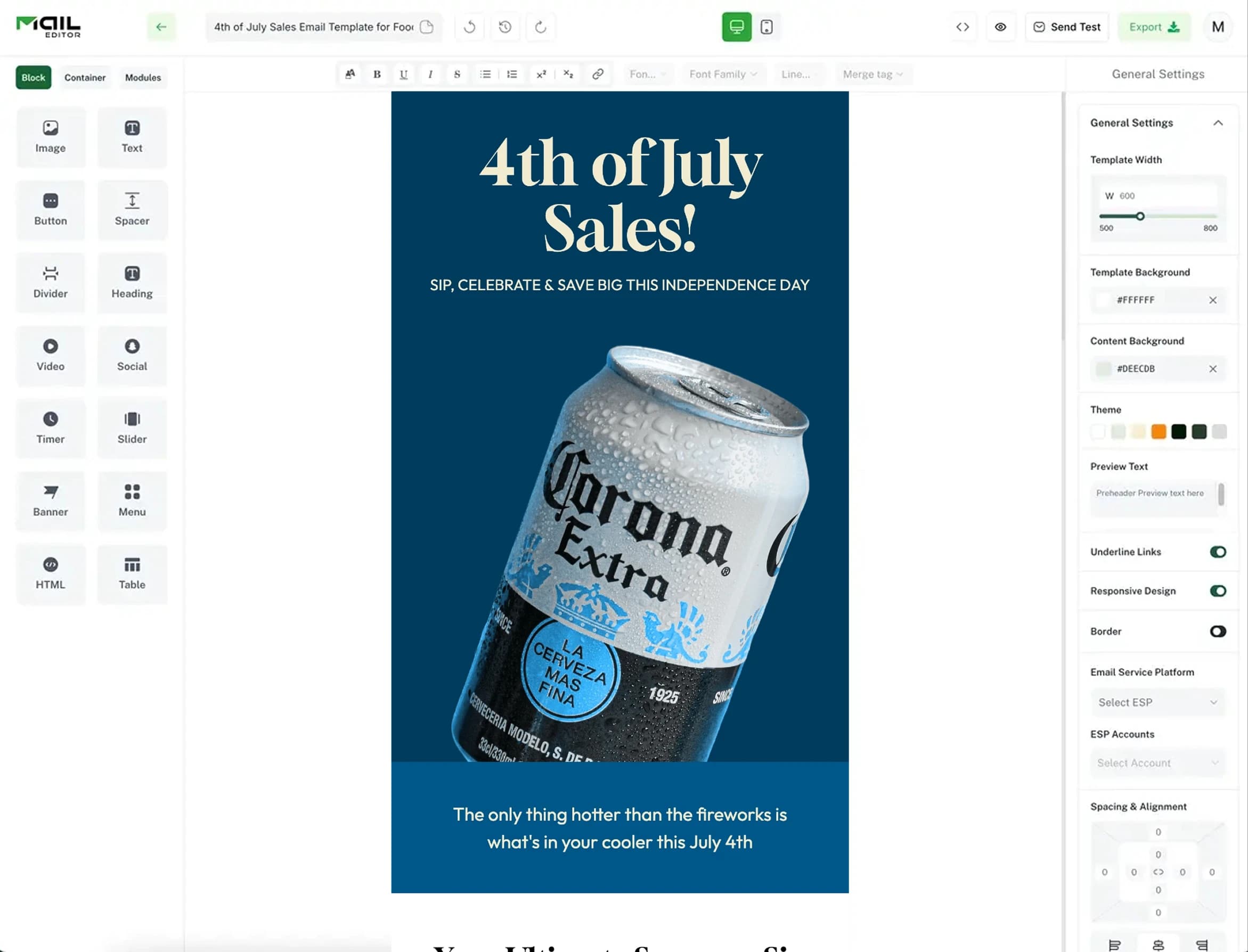 Edit Food Beverage Emails Faster