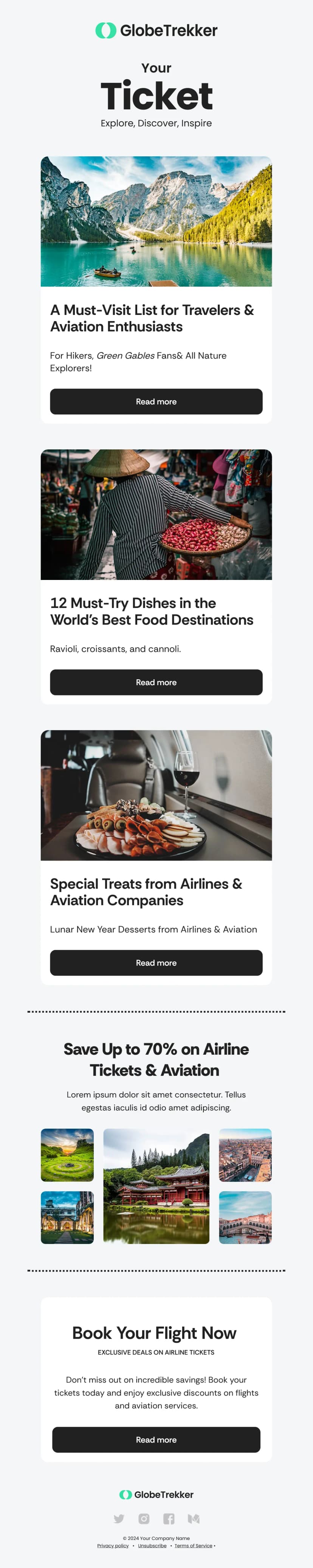 Travel & Airline Deals Email Template