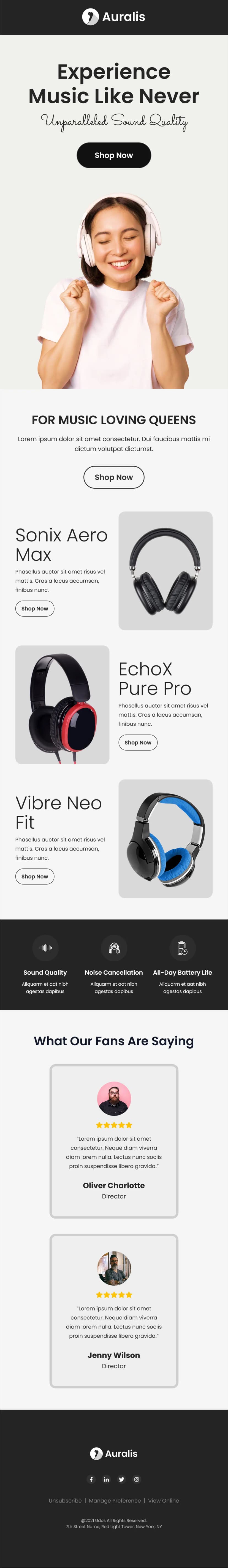 Music Newsletter Template