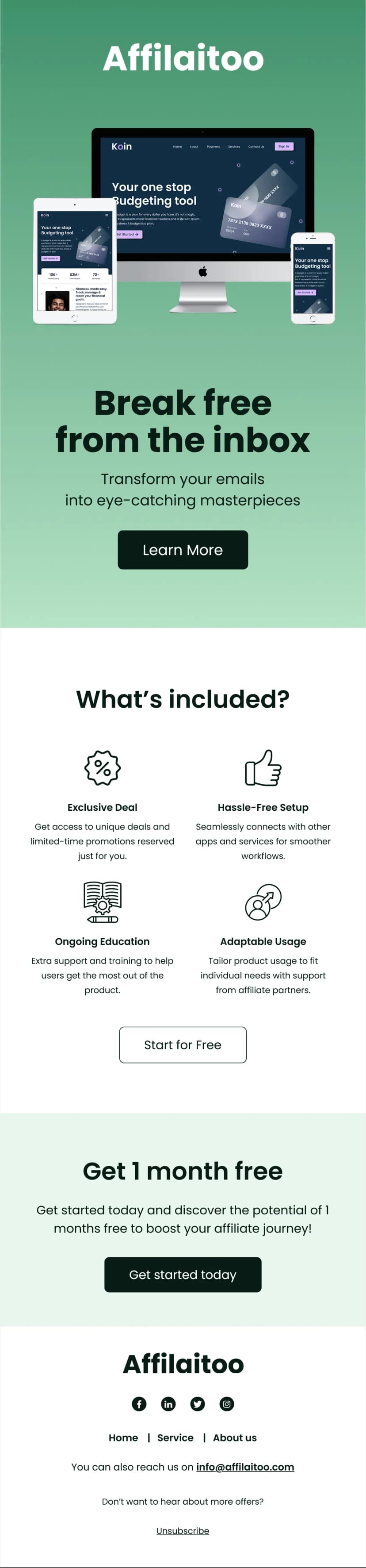 Affiliate Marketing Newsletter Template