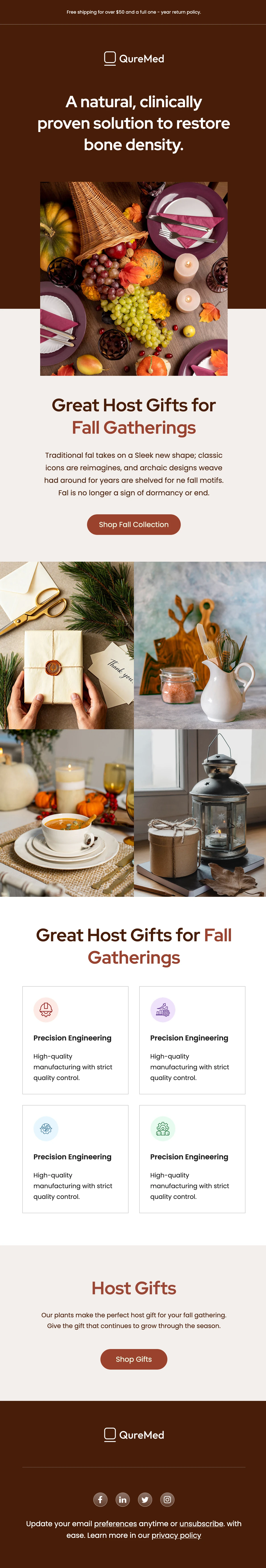 Autumn Collection Email Template (Free, Responsive HTML)