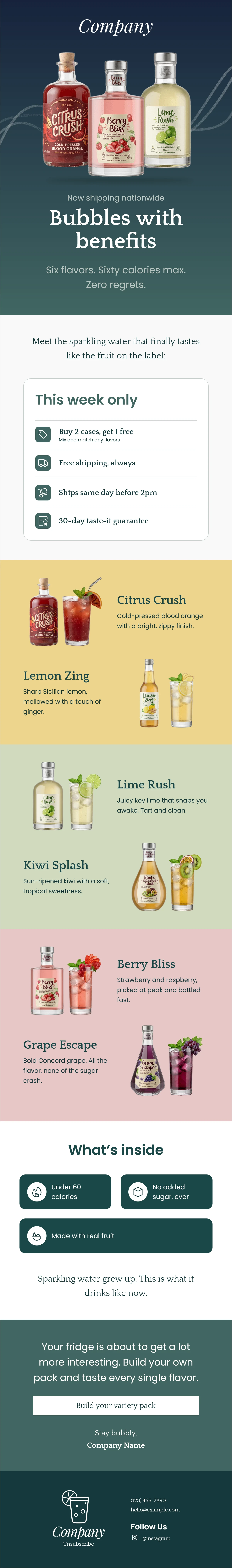 Beverage Email Template